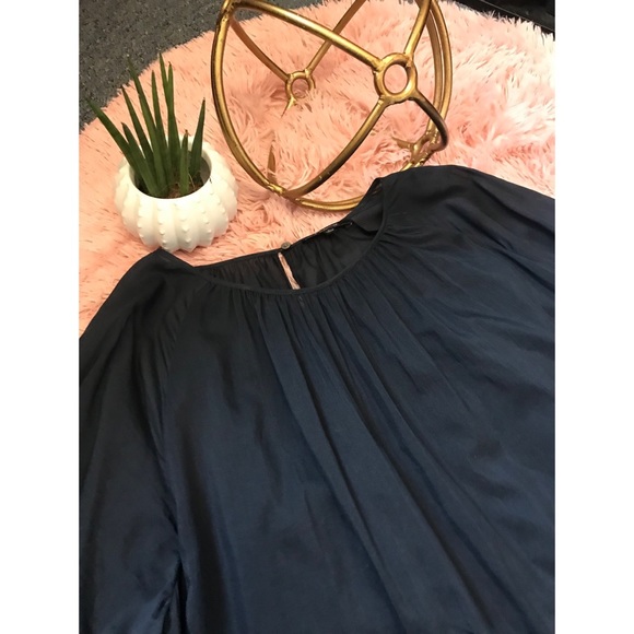 Madewell | Navy Eyelet Embroidered Boho Blouse - Picture 5 of 5